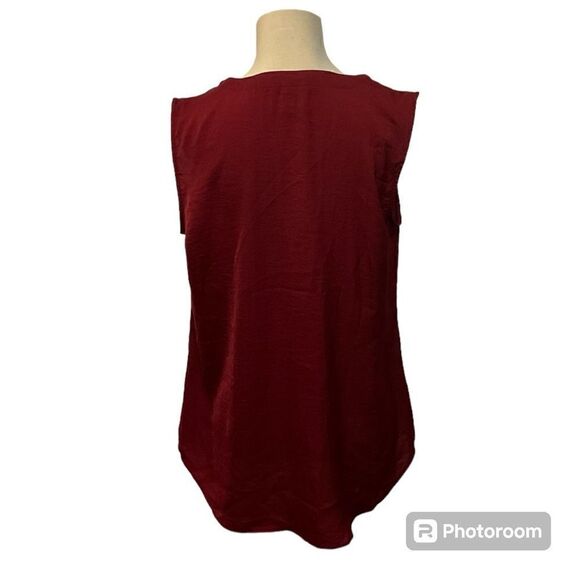 Cabi cinch split neck tie sleeveless top NWOT Small - Picture 4 of 4